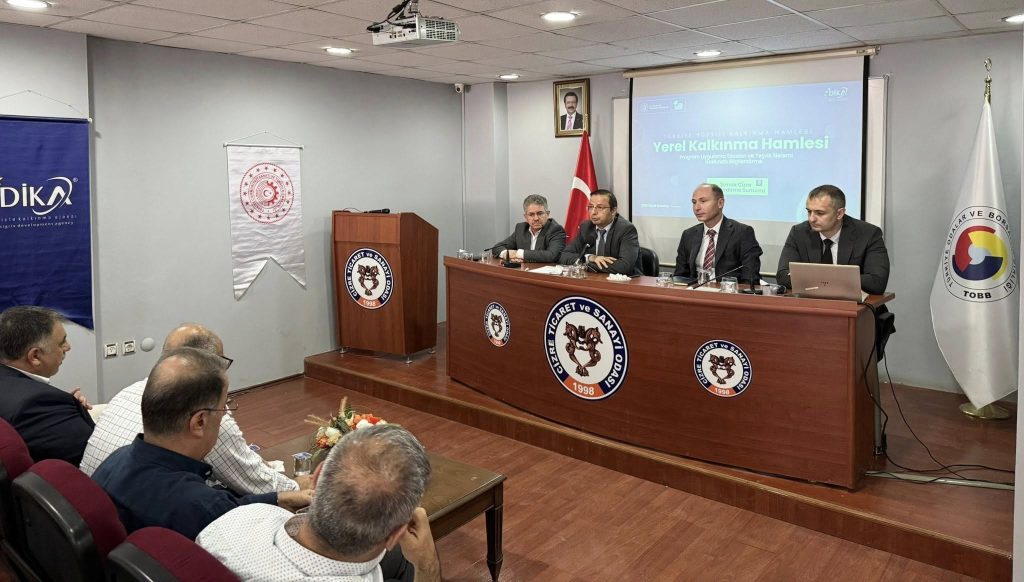 ODAMIZDA “YEREL KALKINMA HAMLESİ PROGRAMI DESTEK UNSURLARI VE YENİ YATIRIM TEŞVİK SİSTEMİ” TANITIM VE BİLGİLENDİRME TOPLANTISI GERÇEKLEŞTİRİLDİ