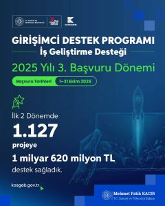 KOSGEB Girişimci Destek Programı İş Geliştirme Desteği Hk.