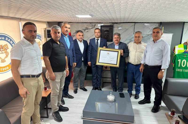 CİZRE KAYMAKAMINDAN ODAMIZA TEBRİK ZİYARETİ
