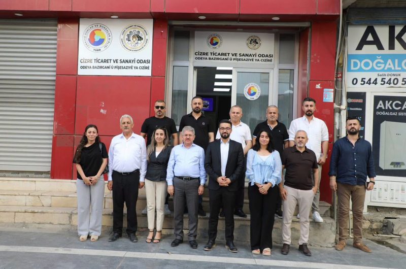 CİZRE BELEDİYESİ EŞ BAŞKANI ODAMIZI ZİYARET ETTİ